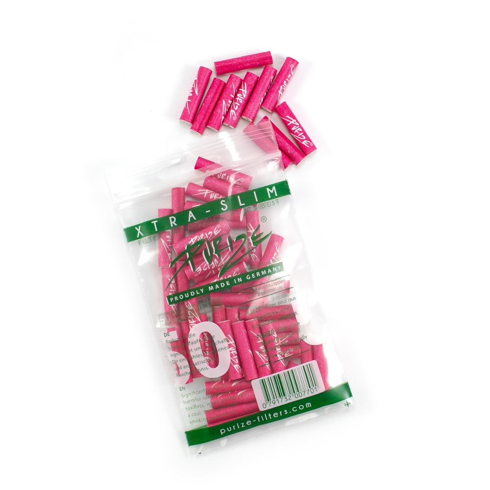 50 PURIZE® XTRA Slim Size activated charcoal filter coconutbased